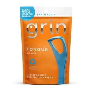 Grin 32 ct Disposable Hygienic Tongue Cleaner Scrapers NWT